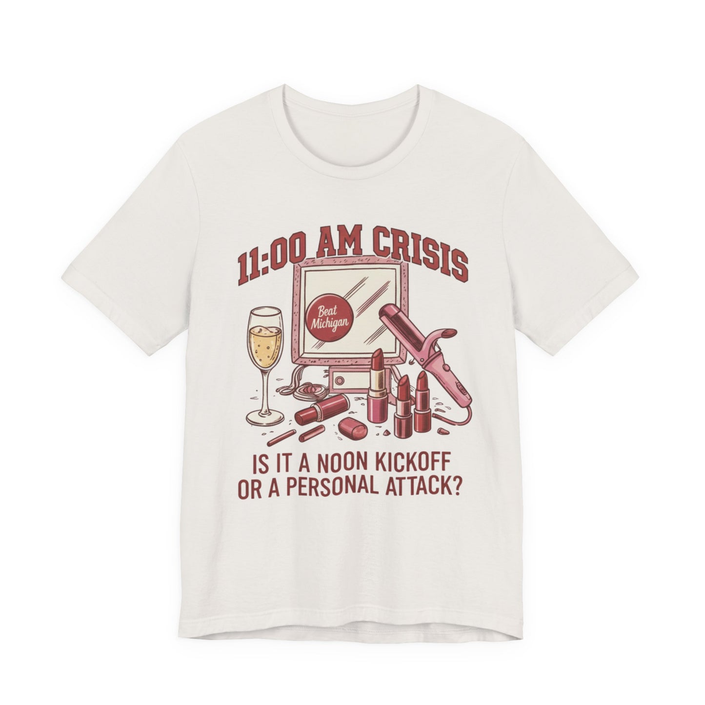 11:00 AM Crisis Graphic Tee | Saturday in Columbus Collection | Funny Lifestyle T-Shirt