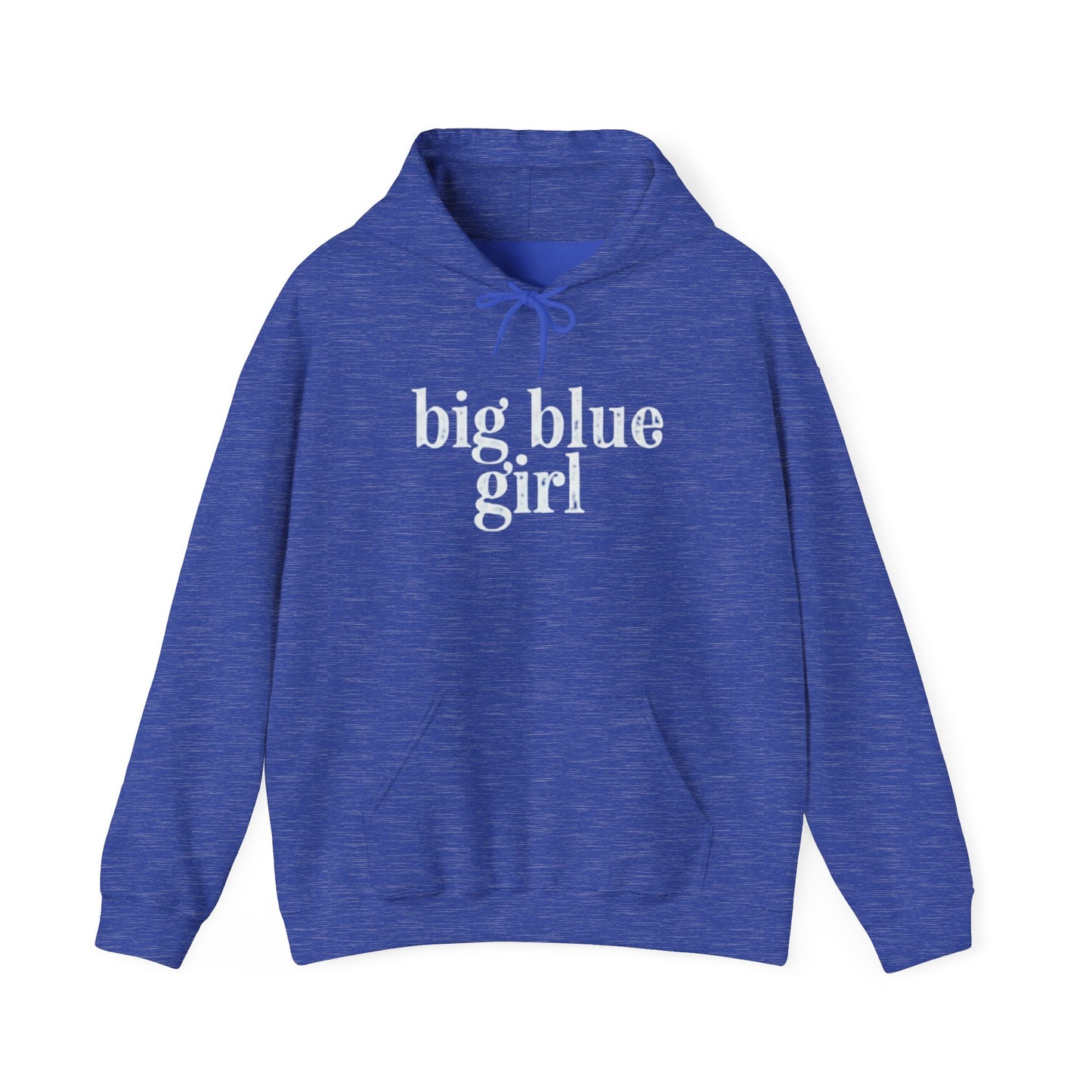 Big Blue Girl Graphic Hoodie | College Girl Collection | Kentucky Lifestyle Hooded Sweatshirt