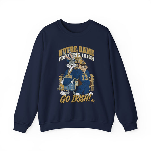 Notre Dame Football Sweatshirt | Retro Mascot | Vintage Graphic Crewneck