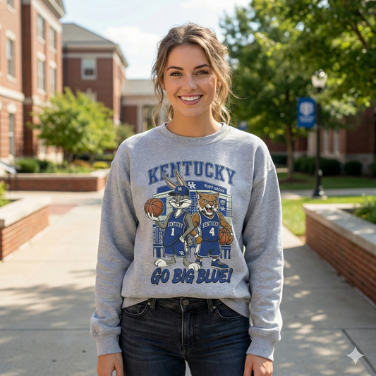 Kentucky Basketball Sweatshirt | Retro Mascot | Vintage Graphic Crewneck
