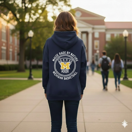 Michigan Basketball, Lifestyle Sweatshirt| Heritage Collection | Graphic Hoodie